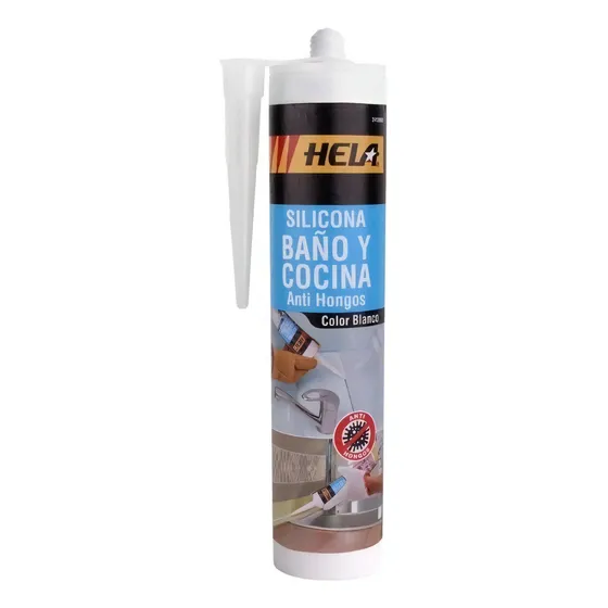 Silicona Baño Y Cocina Blanca Hela 280ml