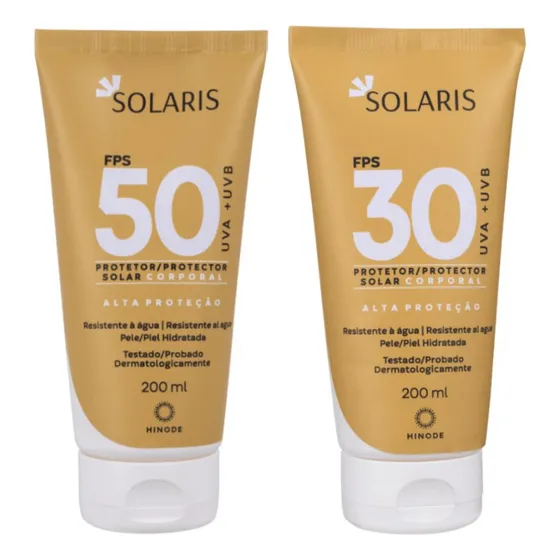 Kit Protetor Solar Corporal Solaris Fps 50 E 30 200ml