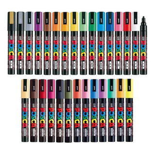 Marcadores De Pintura Uni Posca De Colores X29 Unidades Marcadores De Pintura Uni Posca De Colores X29 Unidades