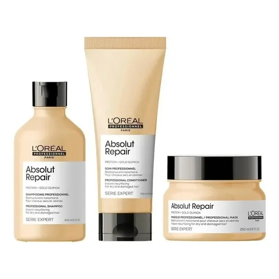 Shampoo + Acondicionador + Mascarilla Loreal Absolut Repair