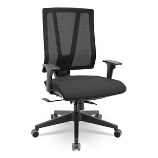 Cadeira Presidente Twister Tela Relax System Preta Plaxmetal Cor Preto Material Do Estofamento Tecido Cadeira Presidente Twister Tela Relax System Preta Plaxmetal Cor Preto Material Do Estofamento Tecido
