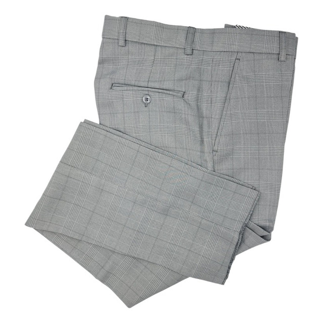 Calça Social Cinza Claro Estampa Gales Calça Social Cinza Claro Estampa Gales