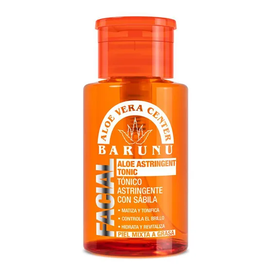 Tónico Facial Astringente Con Sábila Piel Mixta Barunú