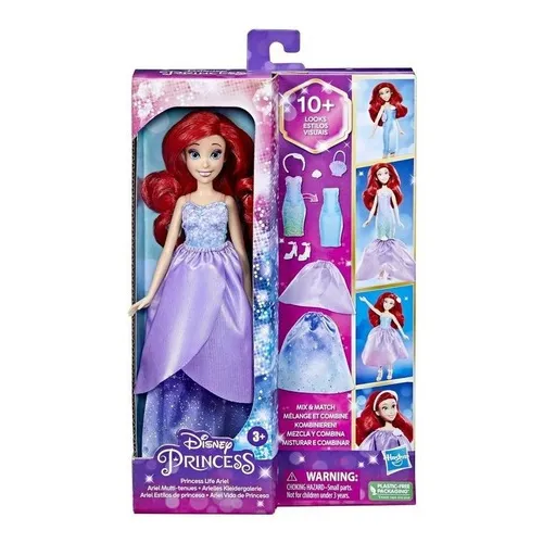 Muñeca De Juguete Ariel Princess Life Sirenita F4624