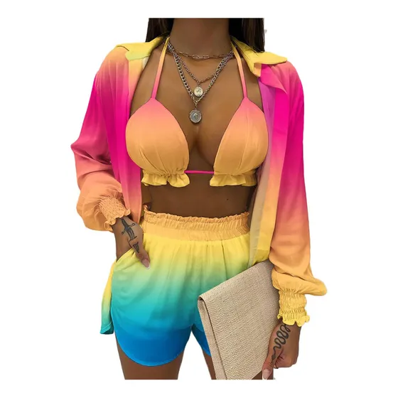 Traje De Baño Para Damas 3 Piezas 2497