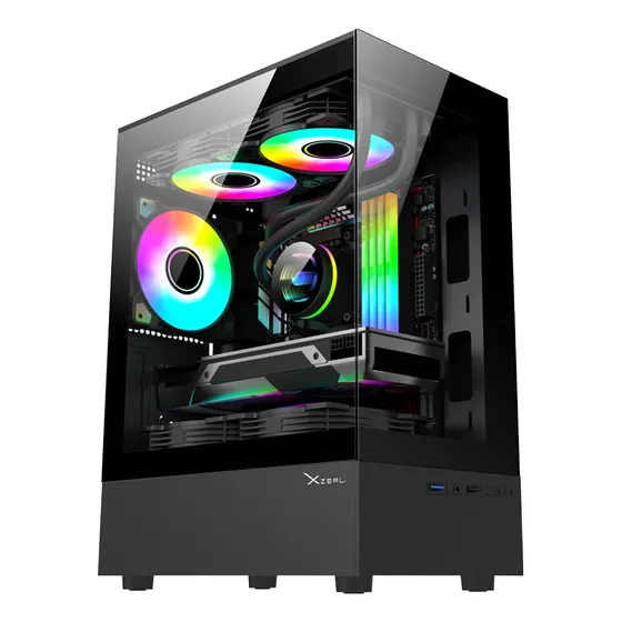 Gabinete Gamer Xzeal Xzy1 Color Negro