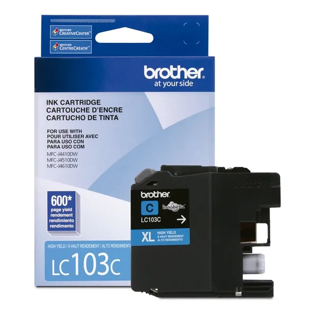 Tinta Brother Lc103c Cyan 600 Pag