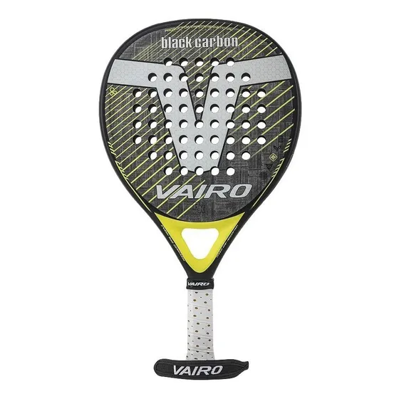 Paleta De Padel Vairo Black Carbon Exagon Funda Color Amarillo / Speed
