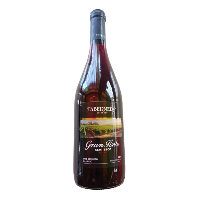 Vino De La Bodega Tabernero Gran Tinto Semi Seco 750ml