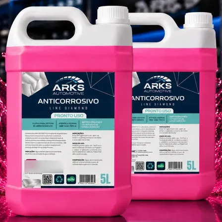 2 Un Anticorrosivo Radiador Pronto Uso Rosa 10l Arks Premium Rosa-chiclete
