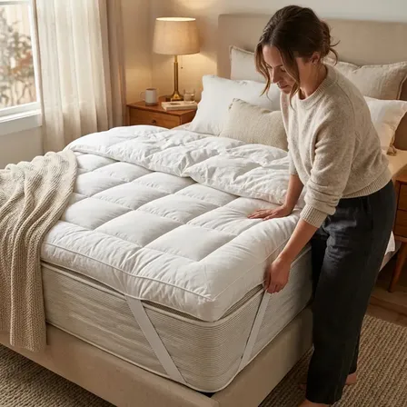 Pillow Top Protetor De Colchão 400 Fios Soft Premium Queen Cor Branco Desenho do tecido Liso