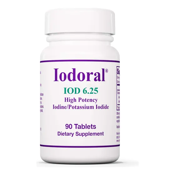 Suplemento Optimox Iodoral, 6,25 Mg De Yodo De Alta Potencia