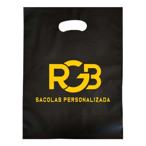 Sacola Personalizada Kit Com 500 Unidades, 30x40 E 40x50 
