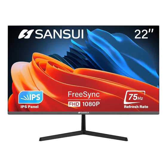 Monitor Simple Ips 75hz Fhd 1080p Hdmi De Lujo 22 In