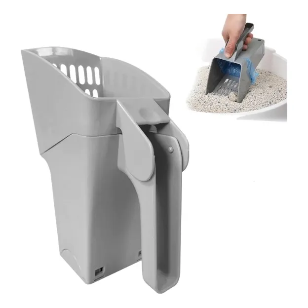 Pala Para Arena De Gatos - Recogedor Con Bote De Basura