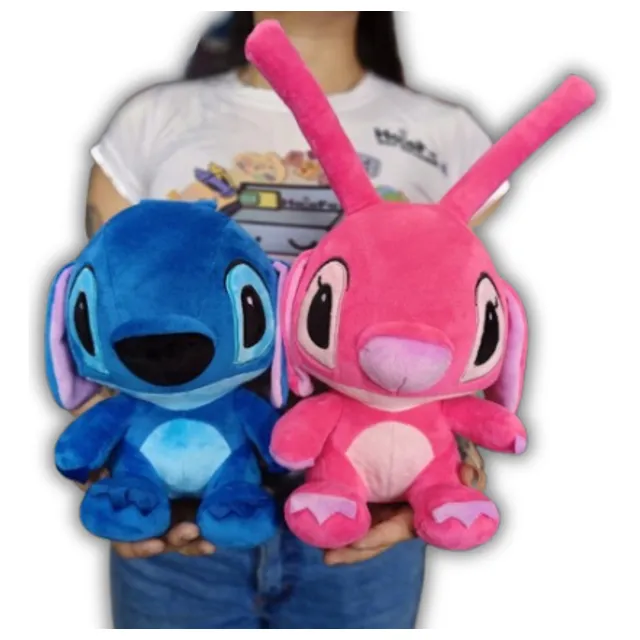 Pareja De Stich Y Angela 25cm