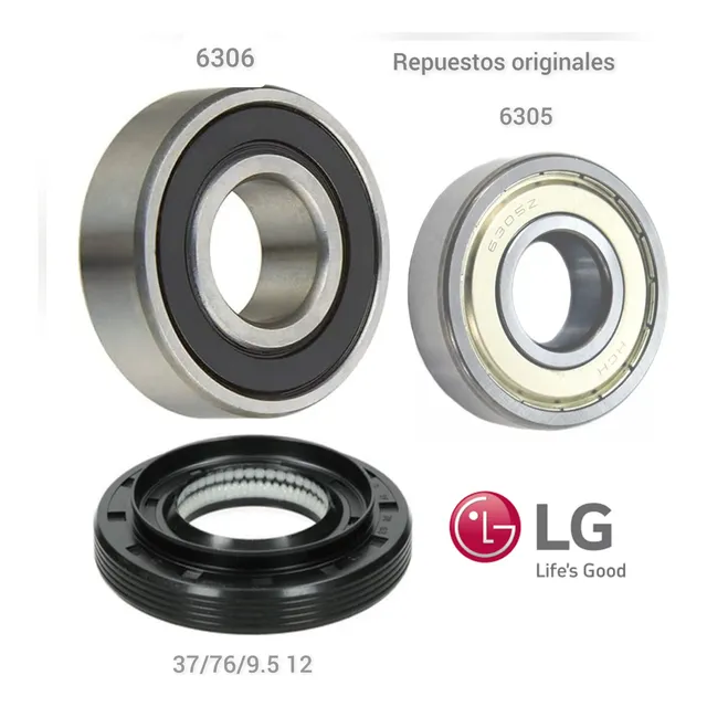 Kit De Rodamientos Originales Para Lavadoras LG