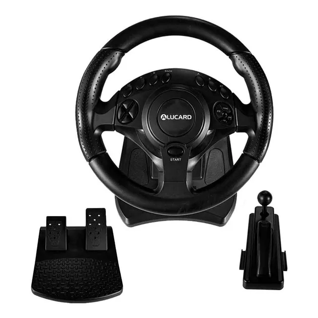 Timón Con Pedales Para Ps4, Pc Switch Xbx360, 180 Alu Ns9877