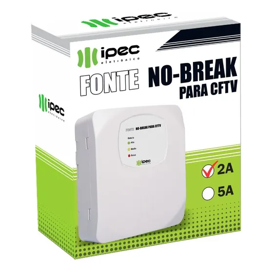 Fonte No Break 2a Cftv Alarmes Fechadura Eletroímã F90 Ipec