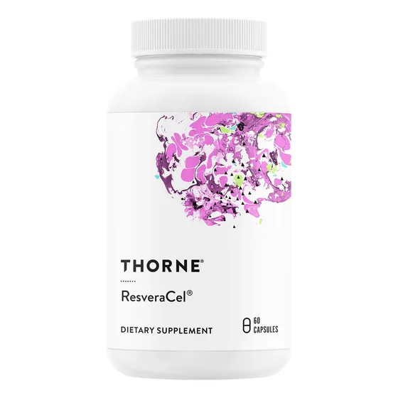 Resveracel Thorne Resveratrol Nad+ Quercetina 60 Cápsulas Sin Sabor