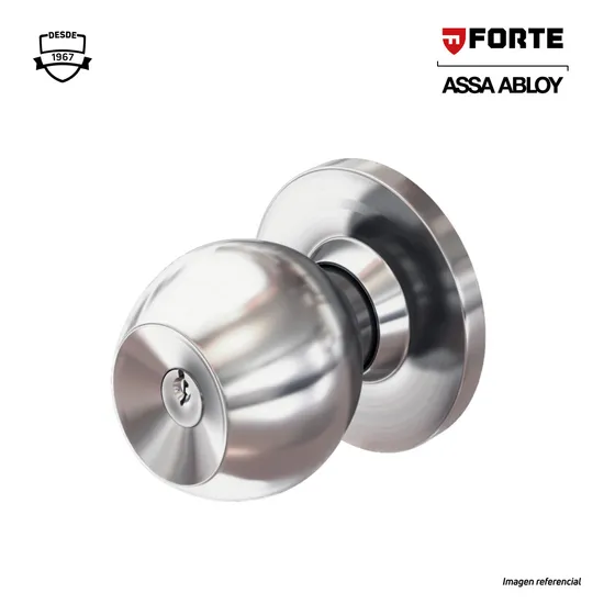 Pomo dormitorio Forte AI 007 acero inoxidable