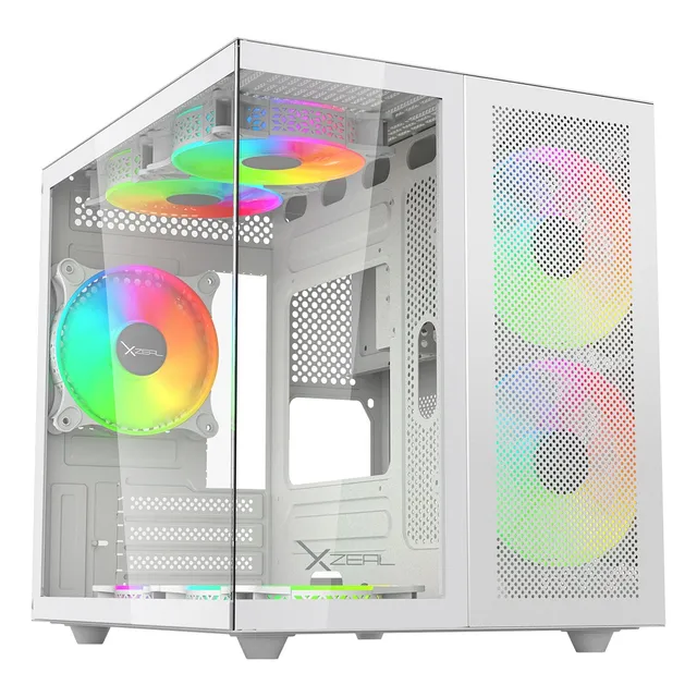 Xzgamc1w Gabinete Xzeal Cubo M-atx Blanco 3fanarg