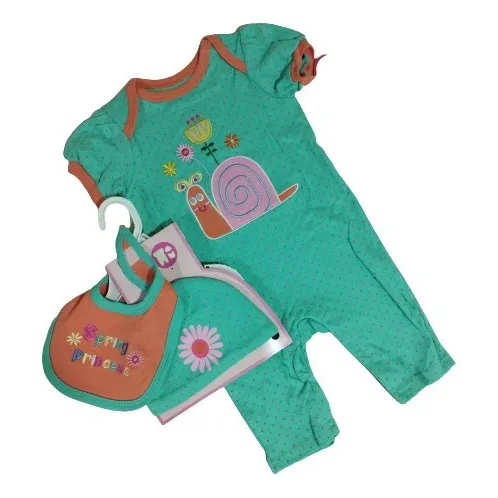 Body Bebe Niña Nuby 3 Piezas Caracol