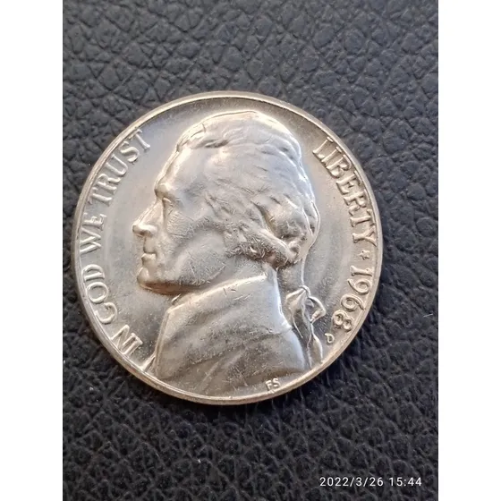 Moeda Usa 1968 D  Five Cents Jeferson Nikel 