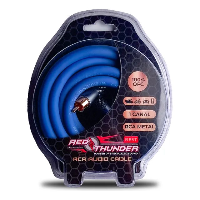 Cable Audio Rca Profesional 17ft 5.1m 1 Canal 100% Ofc