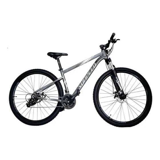 Bicicleta Mtb Cambios Sunpeed Zero Aluminio R29 24v - Muvin Color Gris Tamaño del cuadro S