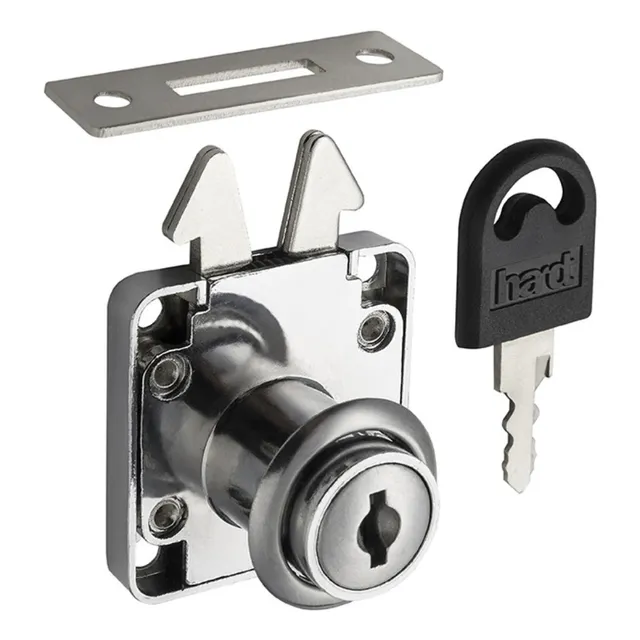 Fechadura Porta De Correr 19 X 22mm Cromado Gaveta Móveis