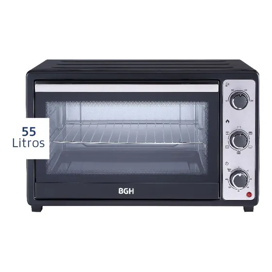 Horno de mesa eléctrico BGH BHE55M23N 55L negro 220V