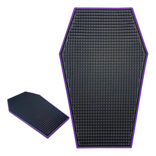 Tapete Para Cafetería Coffin Gothic Decor, Color Morado, Par Tapete Para Cafetería Coffin Gothic Decor, Color Morado, Par