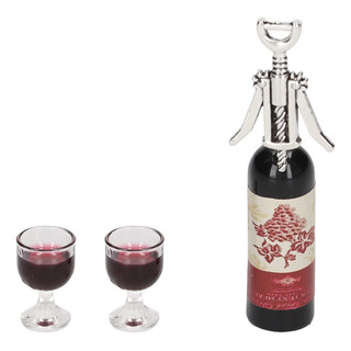 Casa De Muñecas Juego De Vino Tinto 1/12 Simulación Botellas Casa De Muñecas Juego De Vino Tinto 1/12 Simulación Botellas