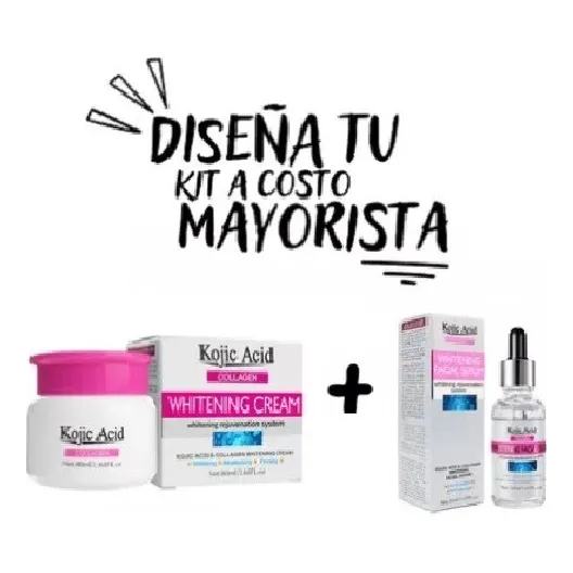 Crema Facial Aclarante Reafirmante Colágeno Kojic Acid