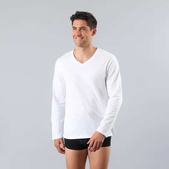 Camiseta Escote V Flores Hombre 50750-1