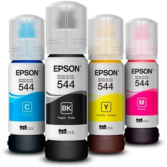 Tintas Epson  544  65ml 4 Colores L1210  L5290  L1210 L3210