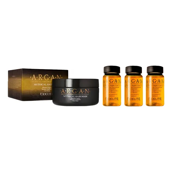 Máscara Árgan 1/4kg + Ampollas Árgan 3 X 15ml Fidelite
