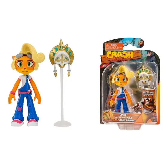 Crash Bandicoot Figura Coco Kupuna Mask Juguete Coleccion