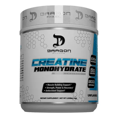 Creatina 1 Kilo Dragon Pharma 200 Porciones Sin Sabor
