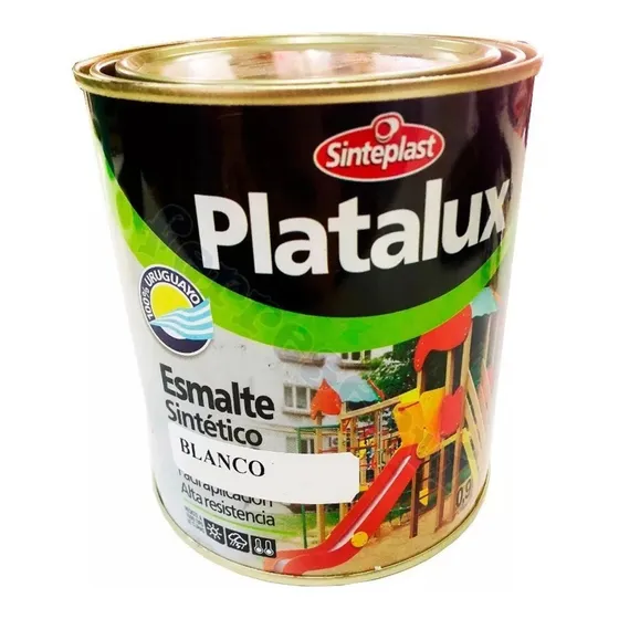 Pintura Platalux Esmalte Sintético Blanco Brillante 3.6l Tyt