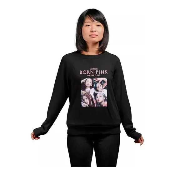 Buzo Canguro Black Pink Born Pink Tour Kpop Infantil