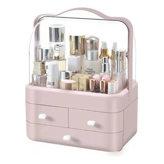 Caja Grande Para Guardar Cosméticos A Prueba De Polvo.