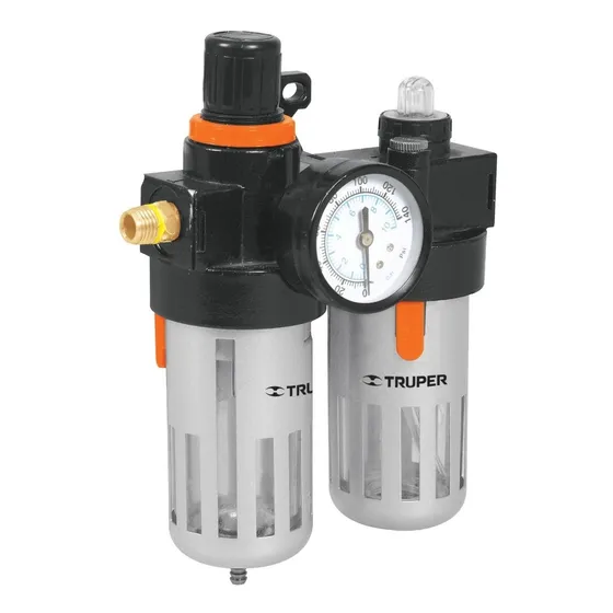 Filtro Aire Doble Regulador P/ Compresor Truper Cod: 2510080