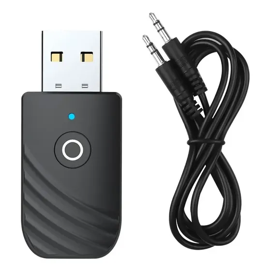 Adaptador Bluetooth 5.0 Sancai SY319 USB Transmissor Receptor P2 3 em 1