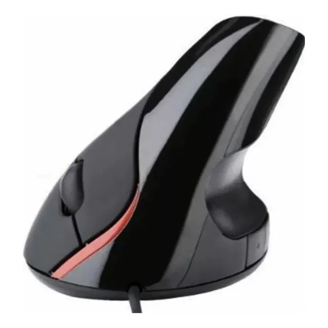 Mouse Ergonómico Vertical, Alambrico, Cable Usb