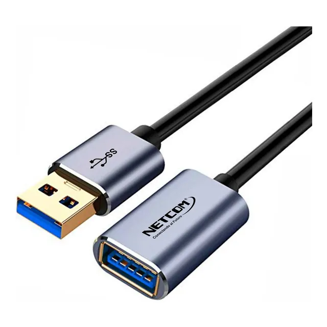 Cable Extensión Usb 3.0 Macho A Hembra 1.8 Mts Netcom 5gbps