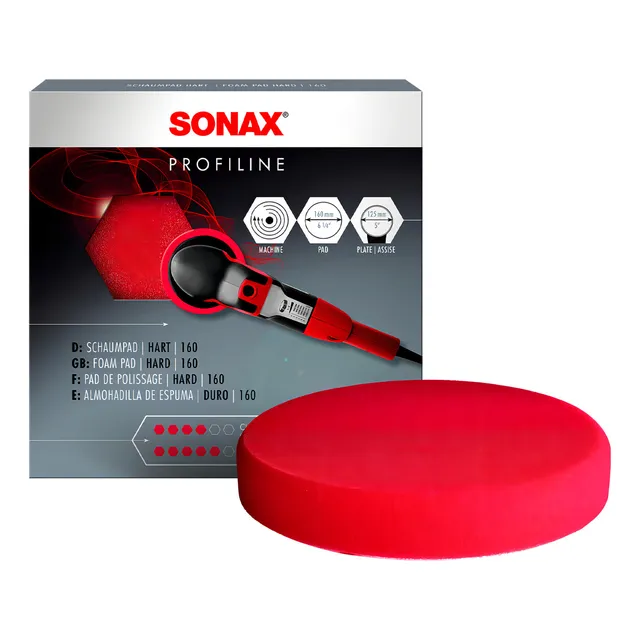 Sonax Pad Esponja Para Pulir Roja 6 PuLG Alta Densidad 75524