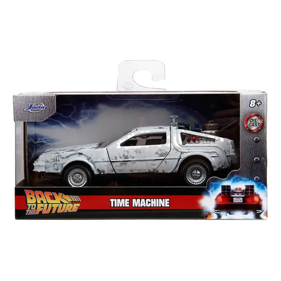Jada 1/32 Time Machine Frost Delorean Volver Al Futuro Dmc Color Gris