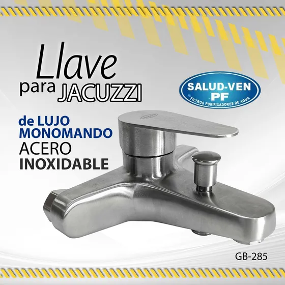 Llave De Lujo Para Jacuzzi Acero Inoxidable Salud-ven/ 10959
